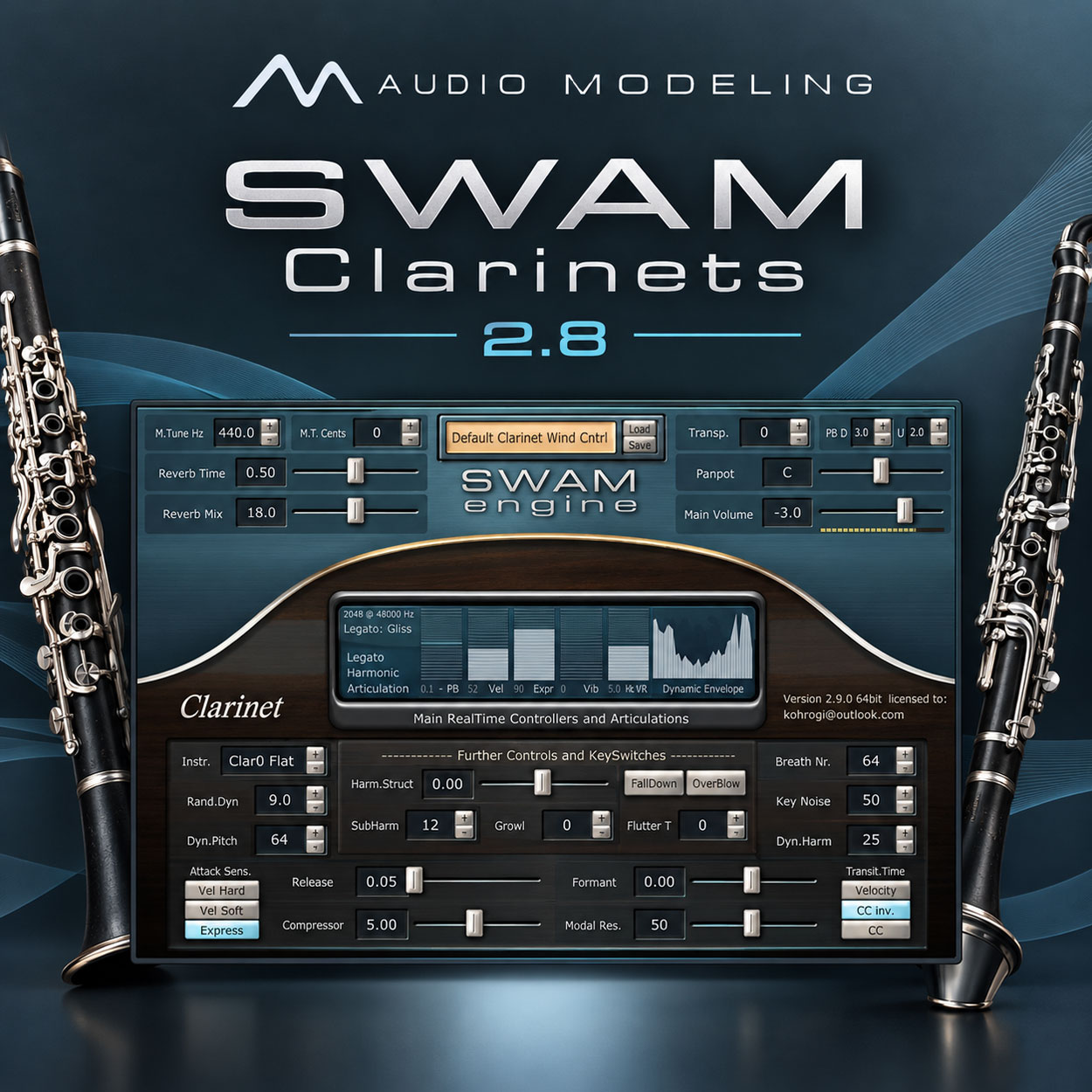 Audio Modelling SWAM Engine - SWAM Clarinets 2.8.1
